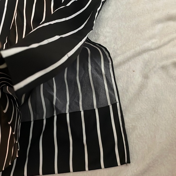 Black and White Stripe Jumpsuit Size L - Picture 4 of 8